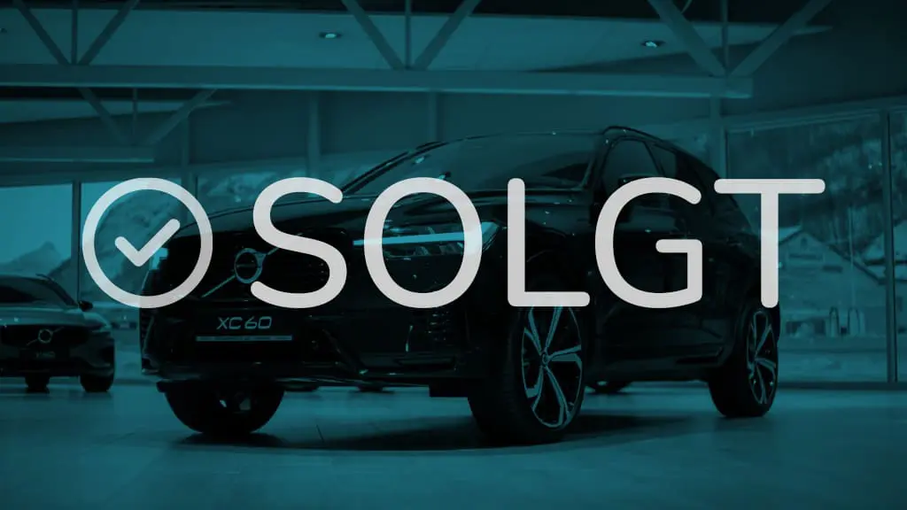 Sort Volvo XC60 solgt i bilforretning