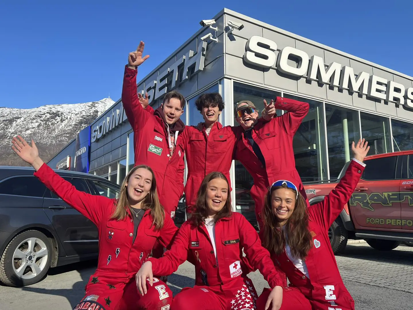 Russebiltreffet hos Sommerseth